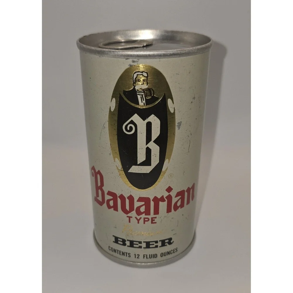 Vintage Bavarian Type Premium Beer 12oz Sealed Empty Test Can Pull Tab -907/A3